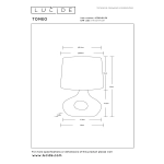 TOMEO Lampa stołowa 1xE14 - Black - Essential 47509/81/30 LUCIDE